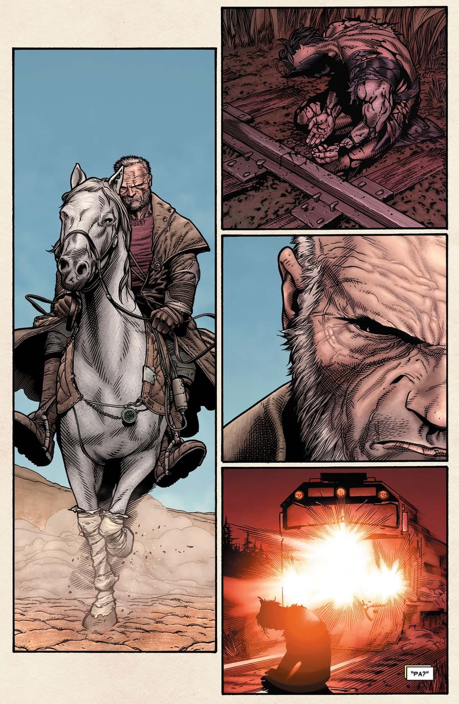 Old Man Logan in the Wasteland.