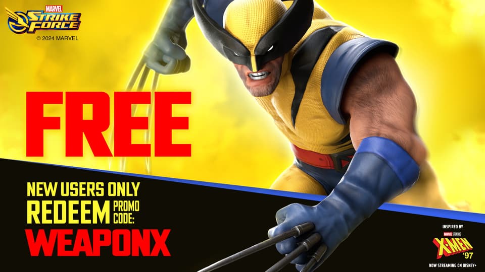 MARVEL Strike Force Wolverine X-Men '97 Promo Code