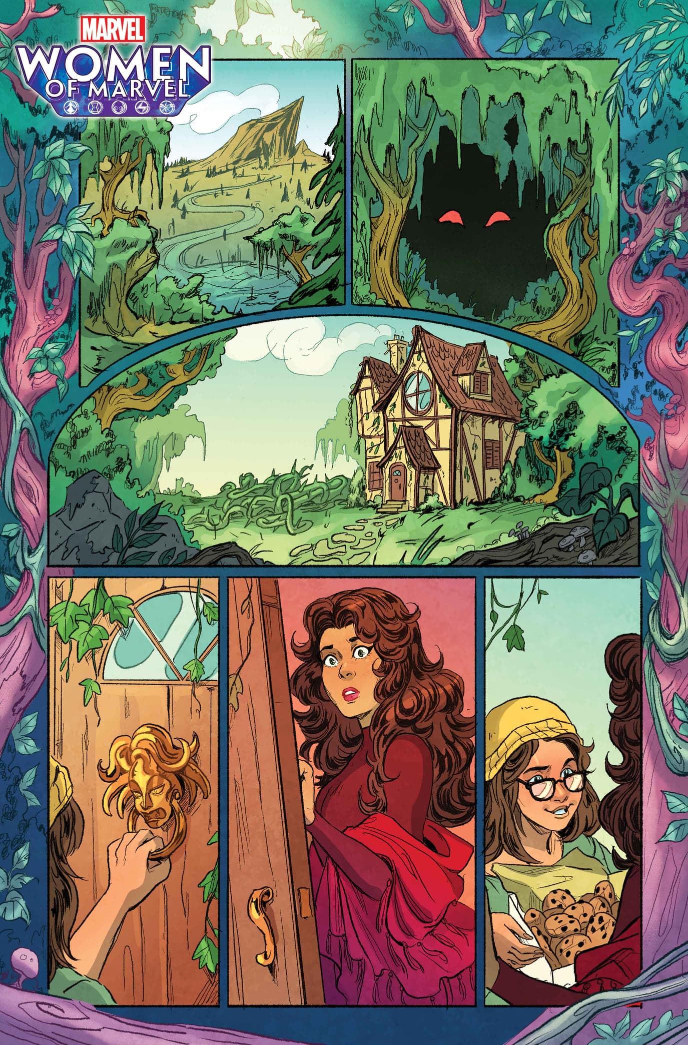 WOMEN OF MARVEL (2024) #1: "Witch House" artwork by Arielle Jovellanos