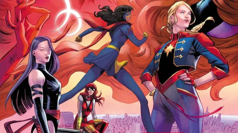 WOMEN OF MARVEL #1 cover by Carmen Carnero