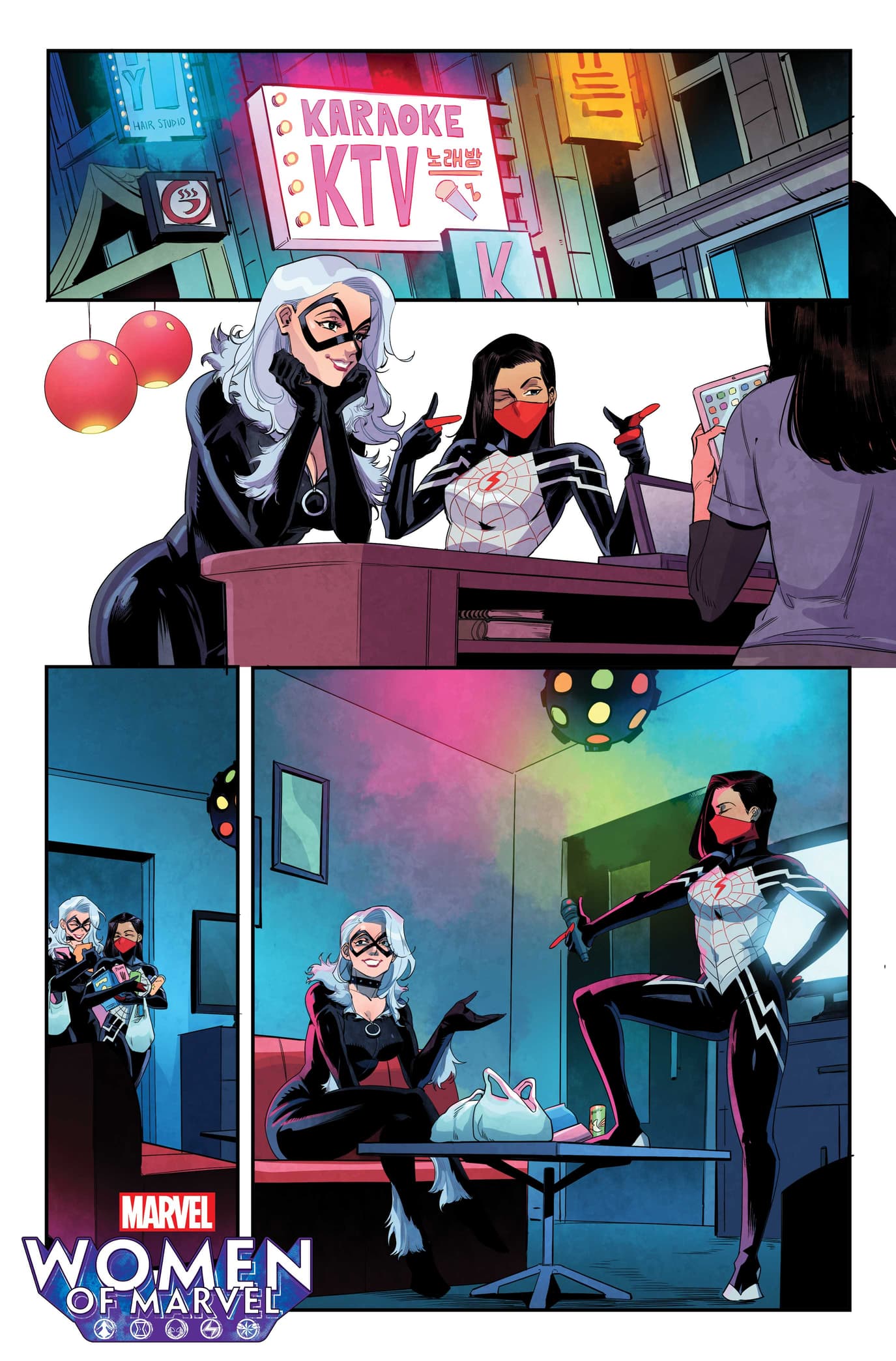 WOMEN OF MARVEL (2023) #1 - “Sing Your Heart Out” artwork by Jodi Nishijima