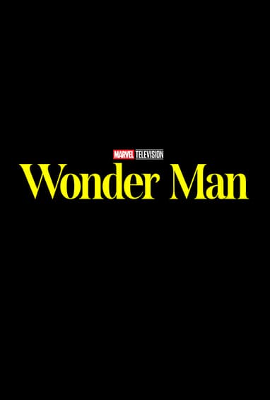 Marvel Television's Wonder Man Disney+ TV Show Season 1 Logo on Black