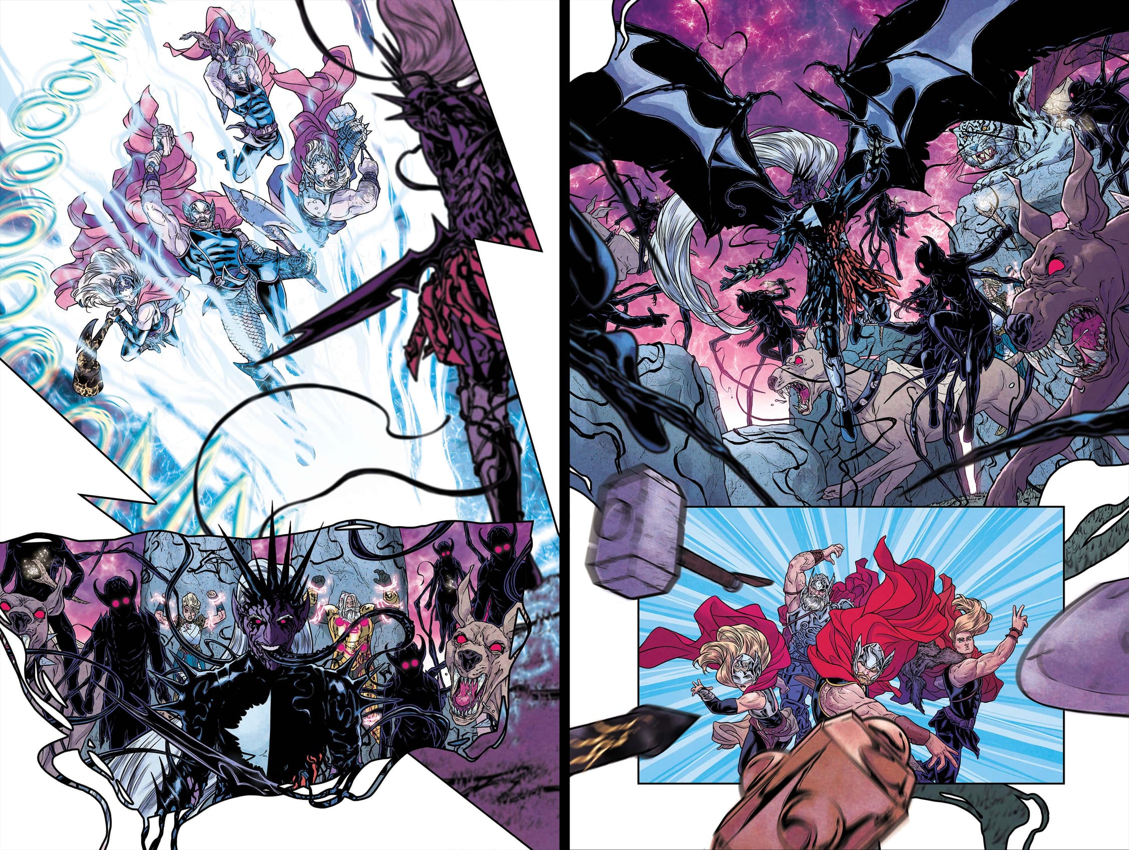 War of the Realms #6 pages 11 and 12