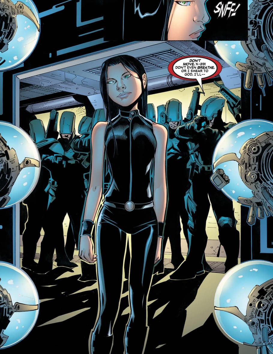 X-23’s Facility uniform from X-23 (2005) #6.