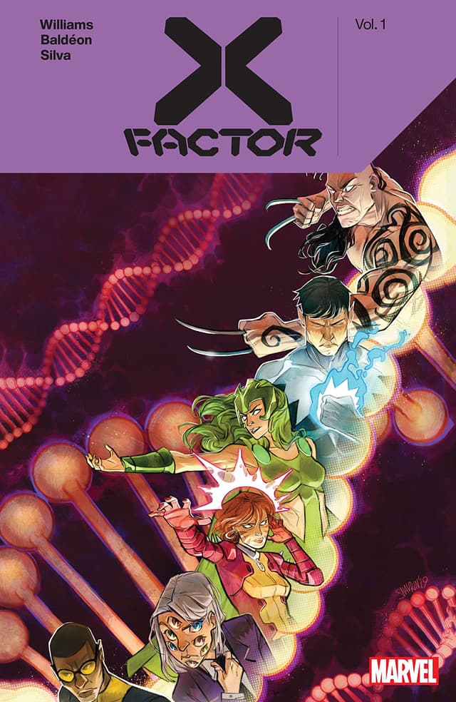 Cover to  X-Factor by Leah Williams Vol. 1 (Trade Paperback).
