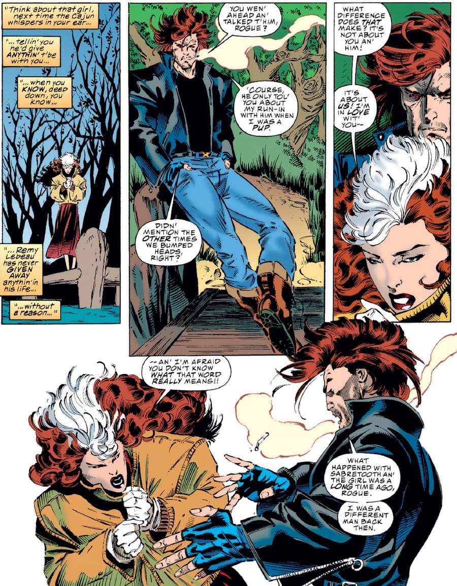 First “I Love You” and “Can’t Stand You” in X-MEN (1991) #33.