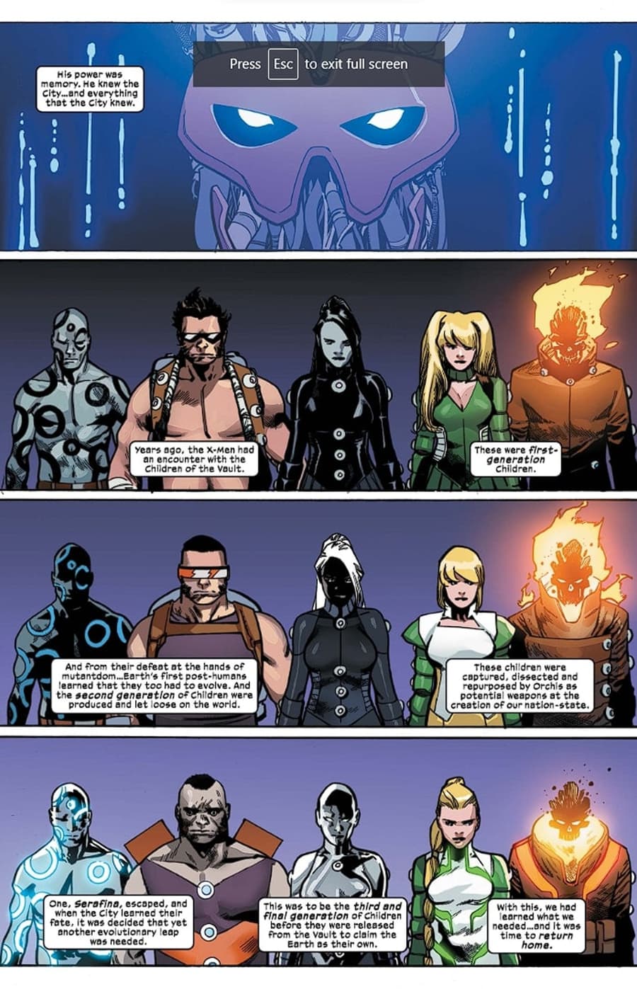 X-MEN (2019) #19 page by Jonathan Hickman and Mahmud Asrar