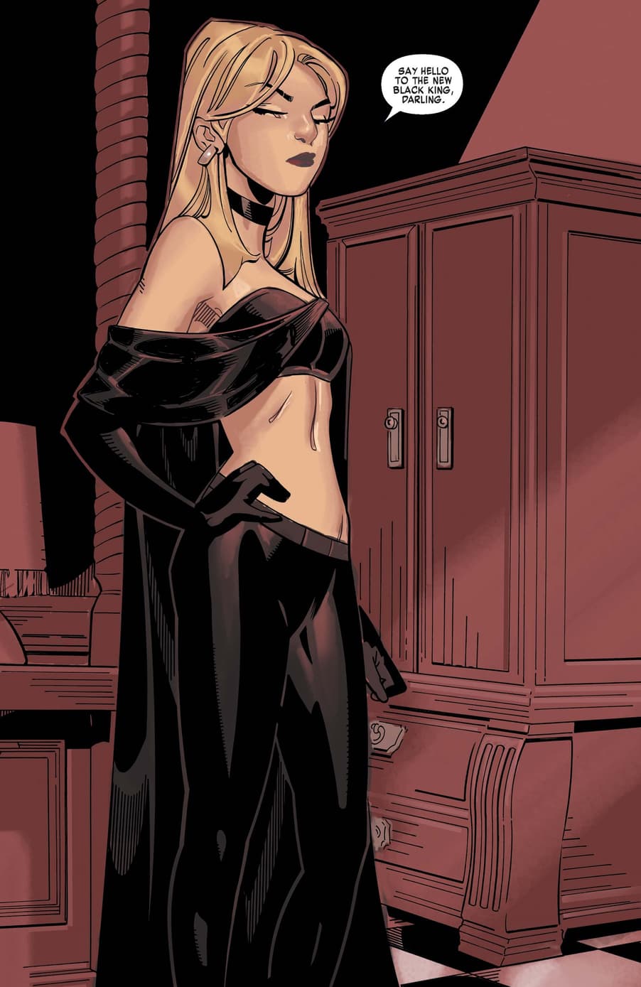 Emma Frost debuts as the Black King in X-MEN: BLACK - EMMA FROST (2018) #1.