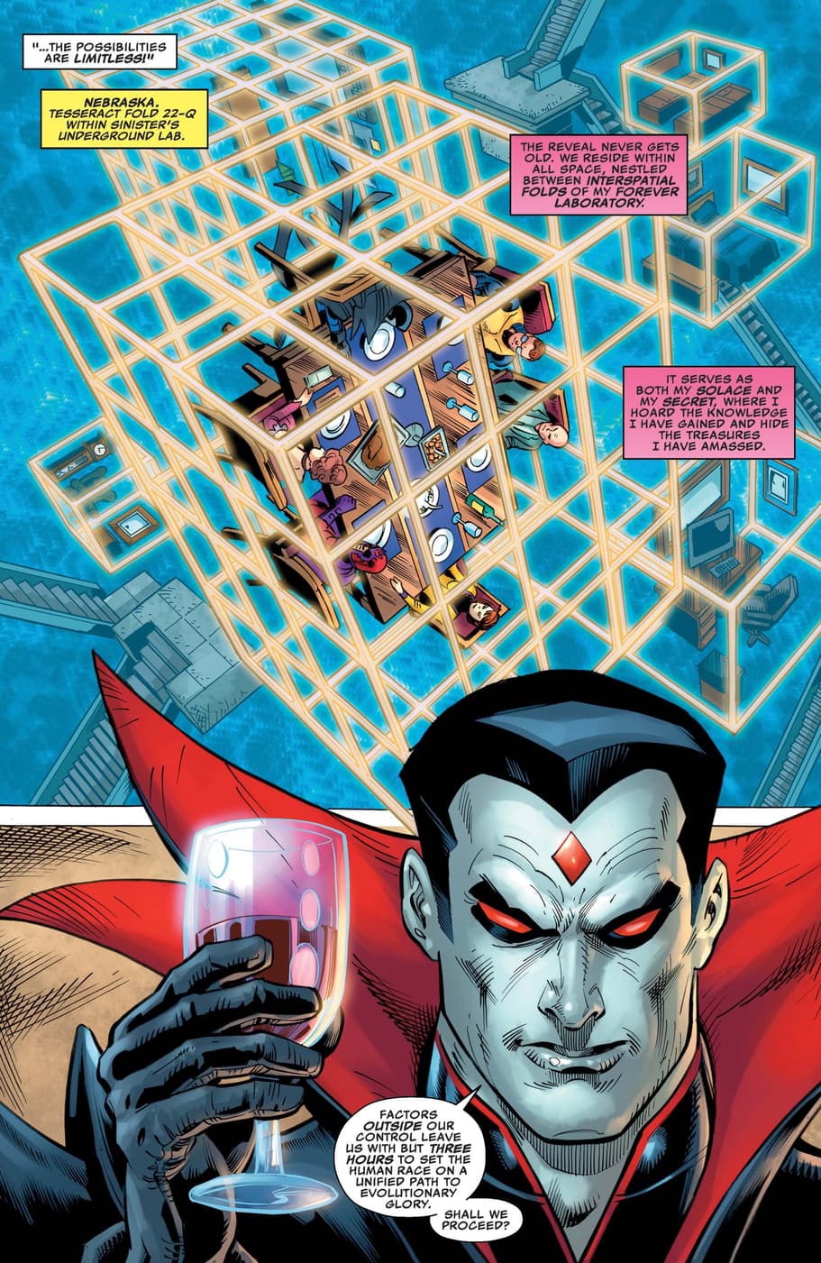 Mister Sinister raises a glass to the X-Men