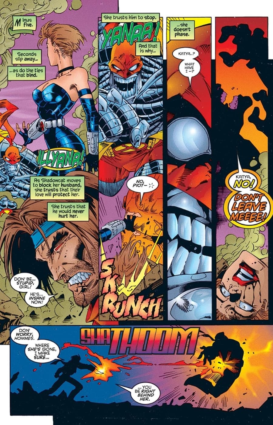 X-MEN: OMEGA (1995) #1 page by Scott Lobdell, Mark Waid, and Roger Cruz