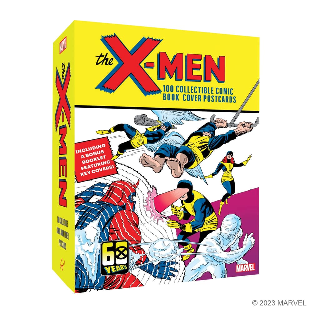 Cover to The X-Men: 100 Collectible Comic Book Cover Postcards.