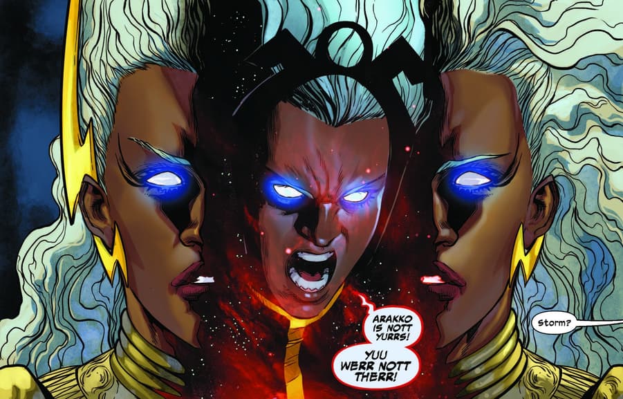 X-MEN RED (2022) #1 panel by Al Ewing, Stefano Caselli, and Ariana Maher