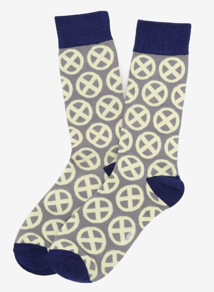 X-MEN SYMBOL YELLOW SOCKS