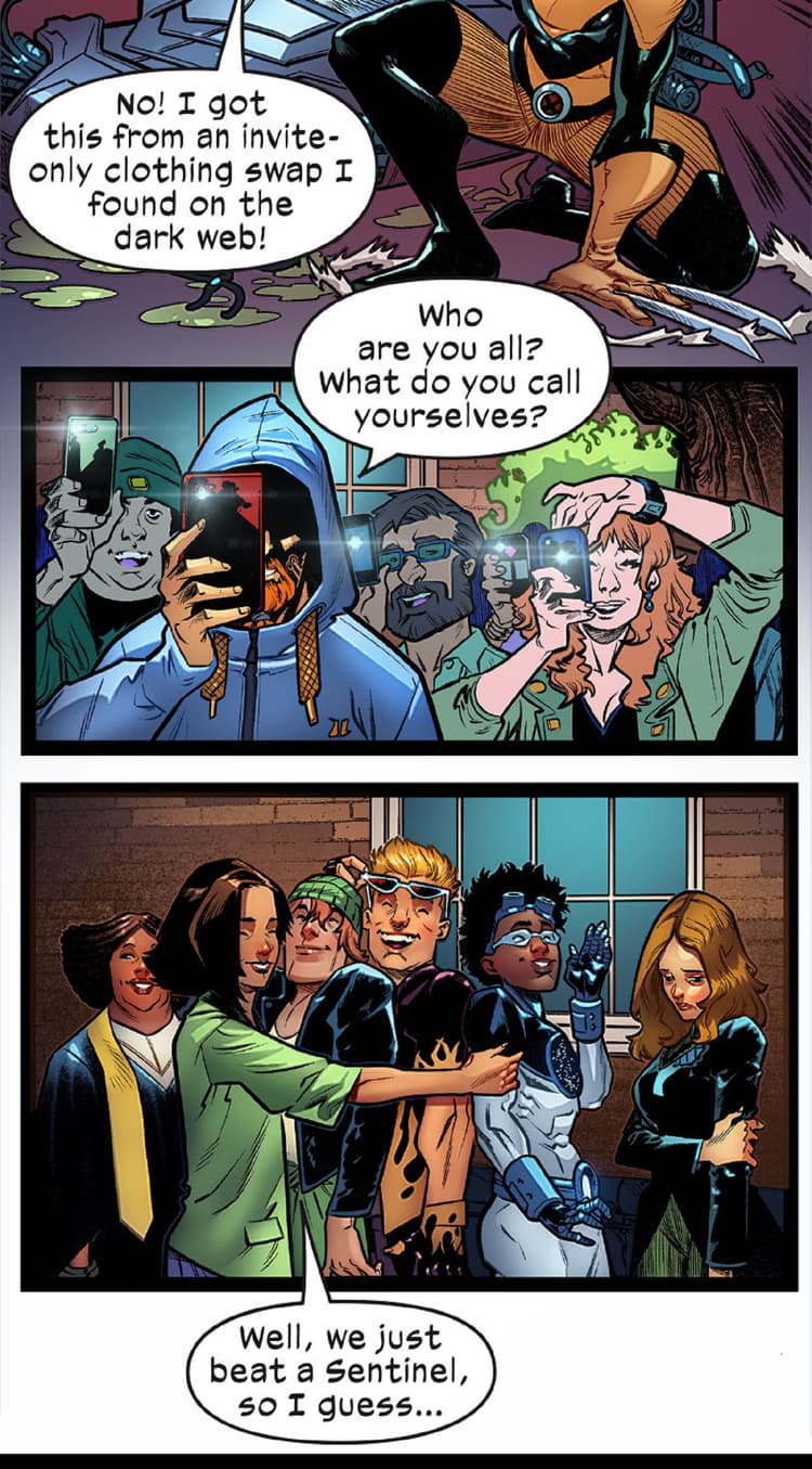 Preview panels from X-MEN UNLIMITED INFINITY COMIC #80.