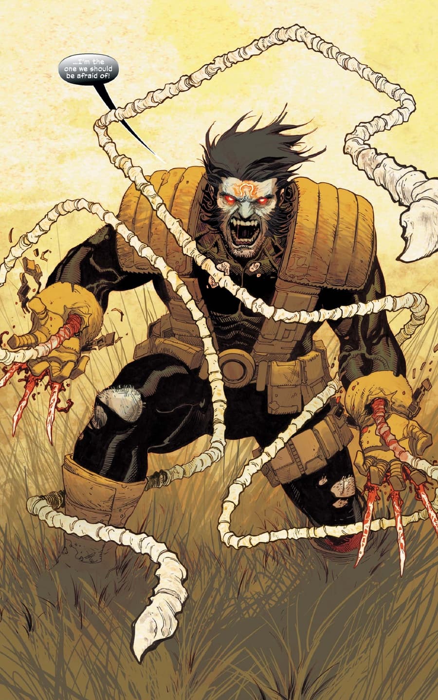 Wolverine is possessed by Omega Red!
