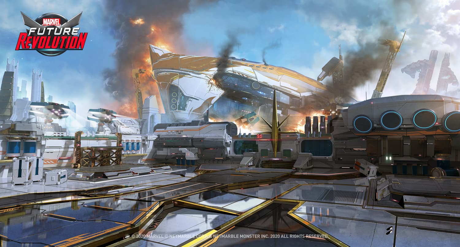 Xandearth Hub, MARVEL Future Revolution concept art