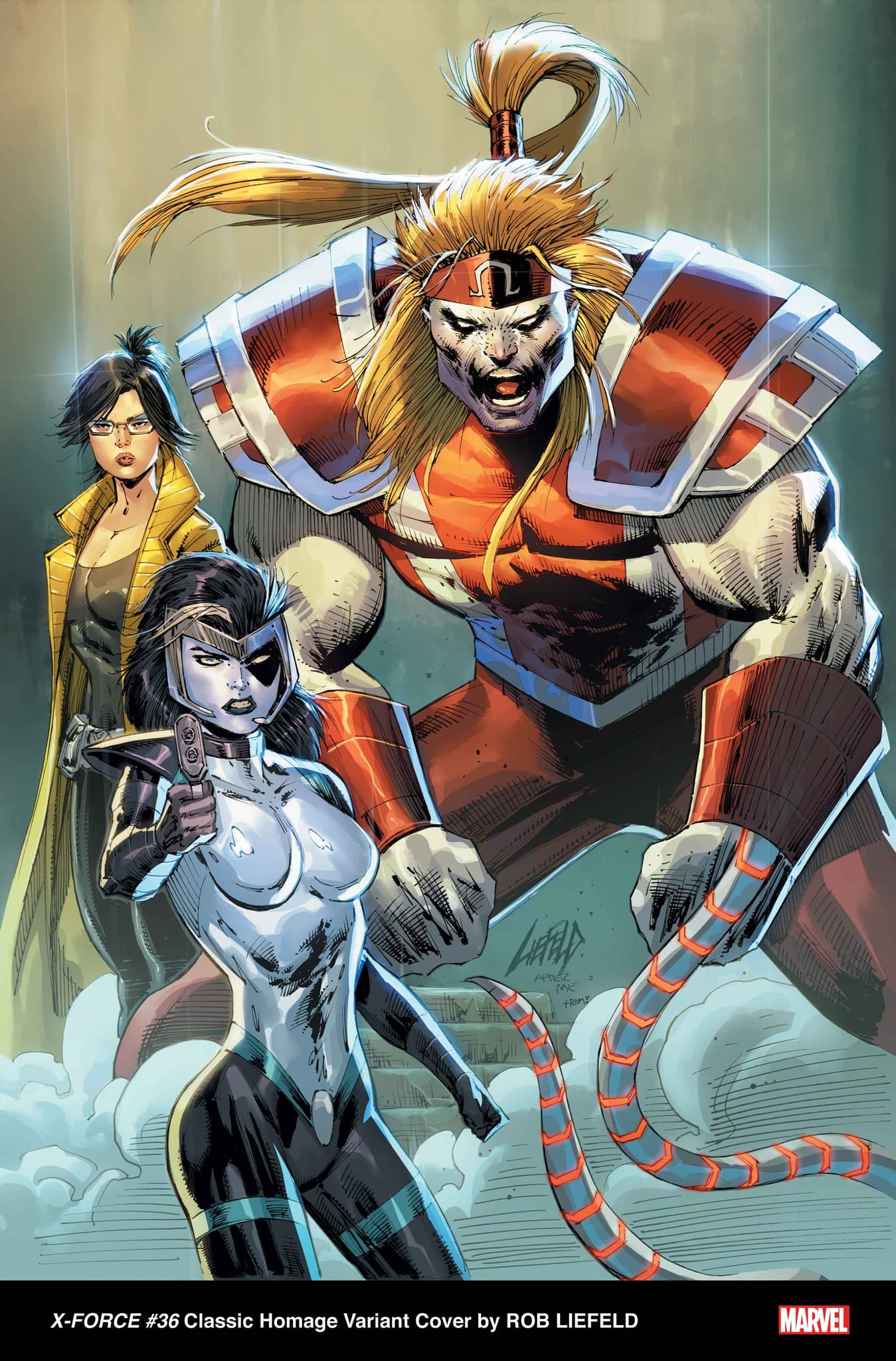 X-FORCE #36 Classic Homage Variant Cover by ROB LIEFELD
