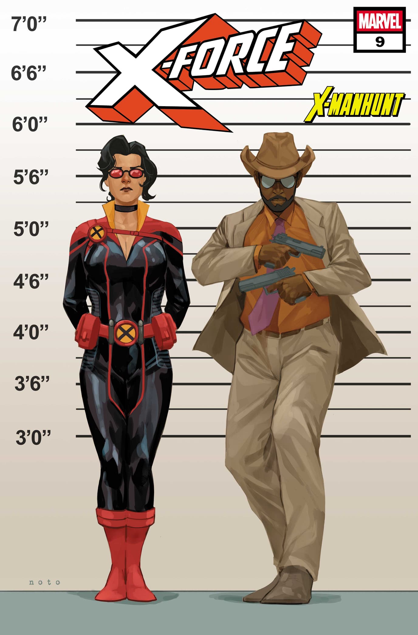 X-FORCE #9 Connecting X-Manhunt Variant Cover by PHIL NOTO