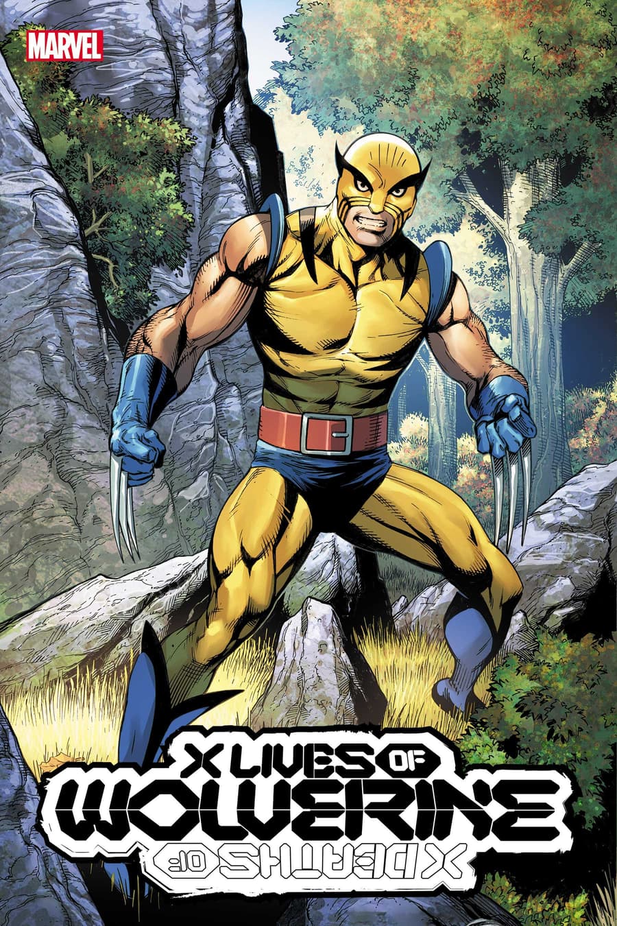 X LIVES OF WOLVERINE #1 Trading Card Variant Cover by MARK BAGLEY