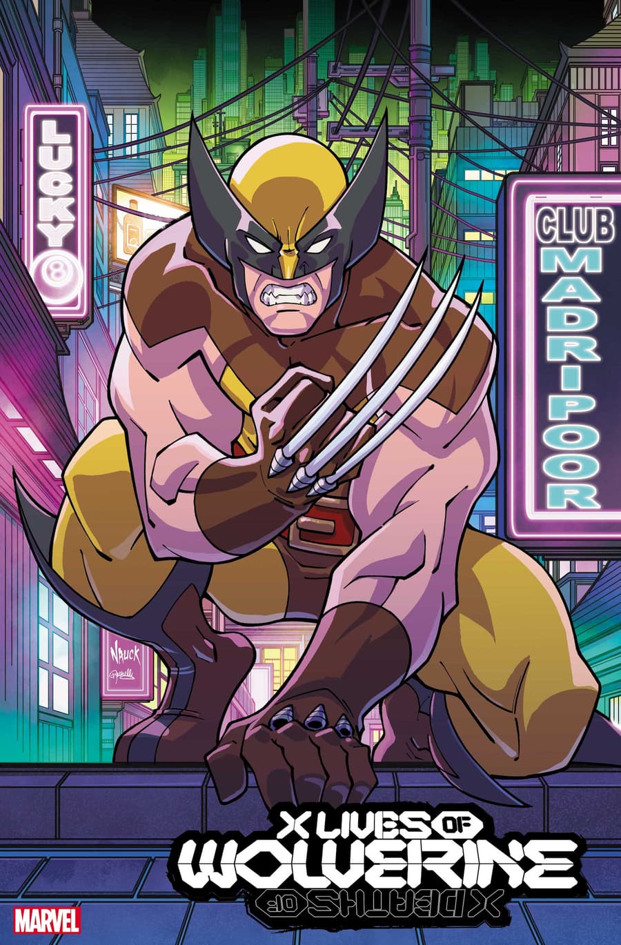X LIVES OF WOLVERINE #1 Animation Style Variant Cover by TODD NAUCK