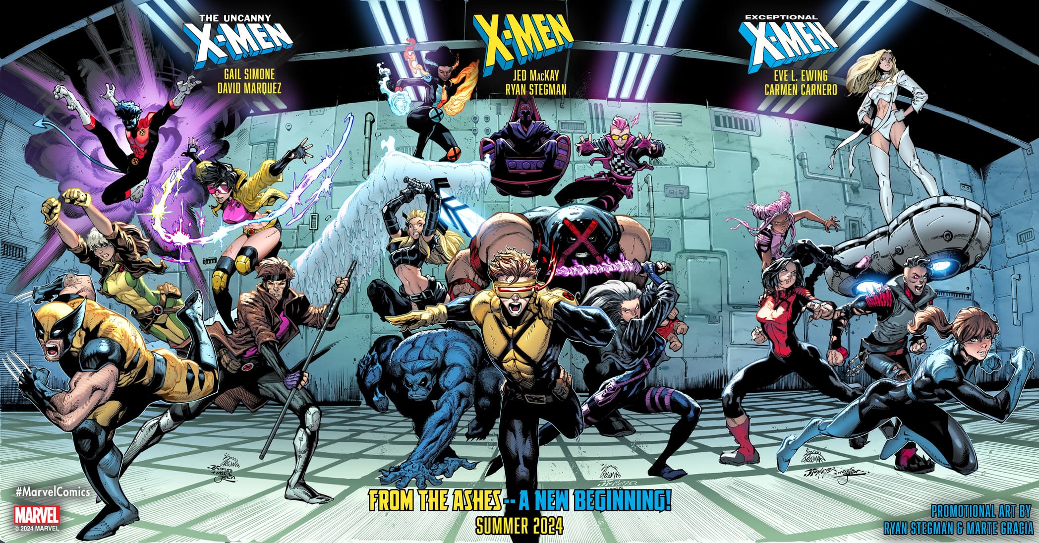 'X-Men: From the Ashes' promotional image by Ryan Stegman and Marte Gracia