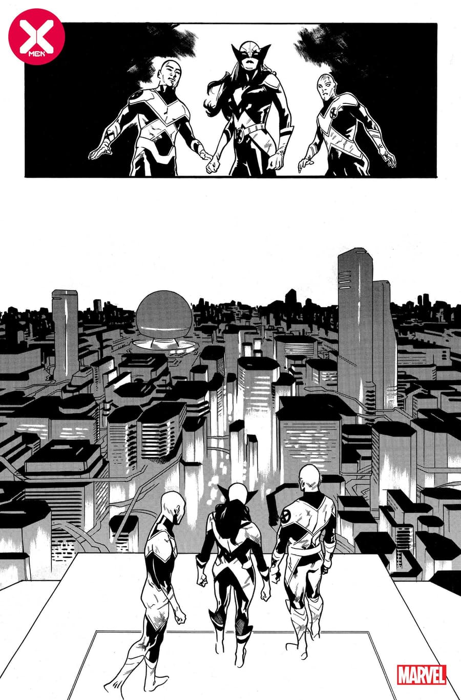 X-MEN #18 preview inks by Mahmud Asrar