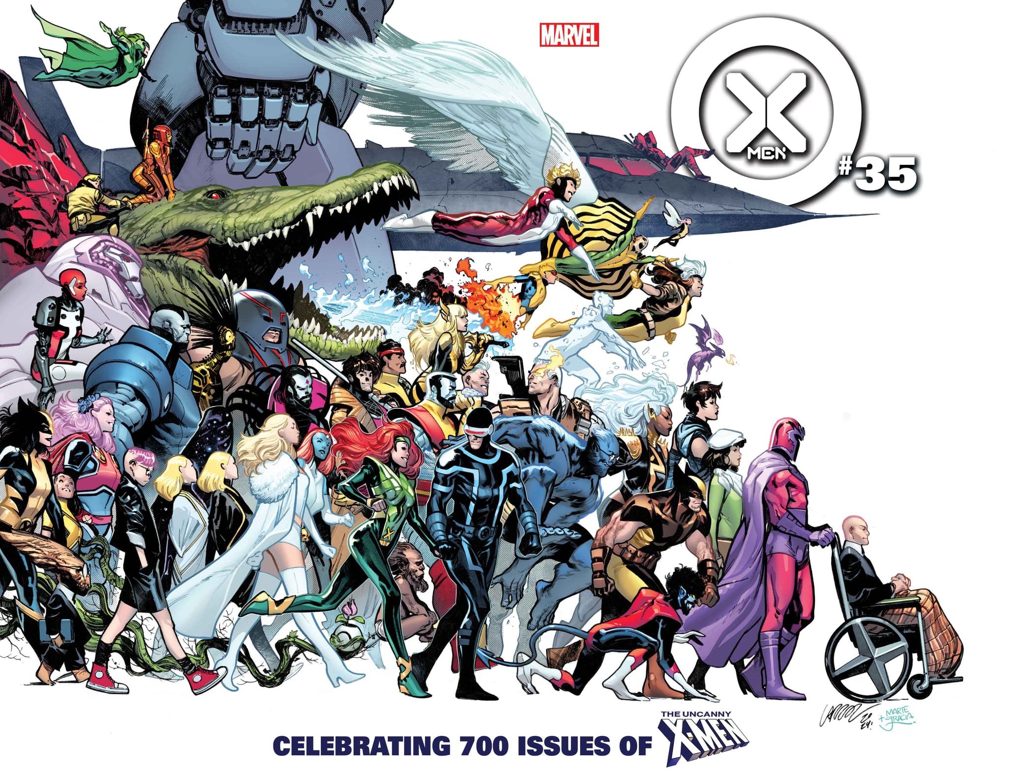 X-Men #35 Wraparound Cover by Pepe Larraz