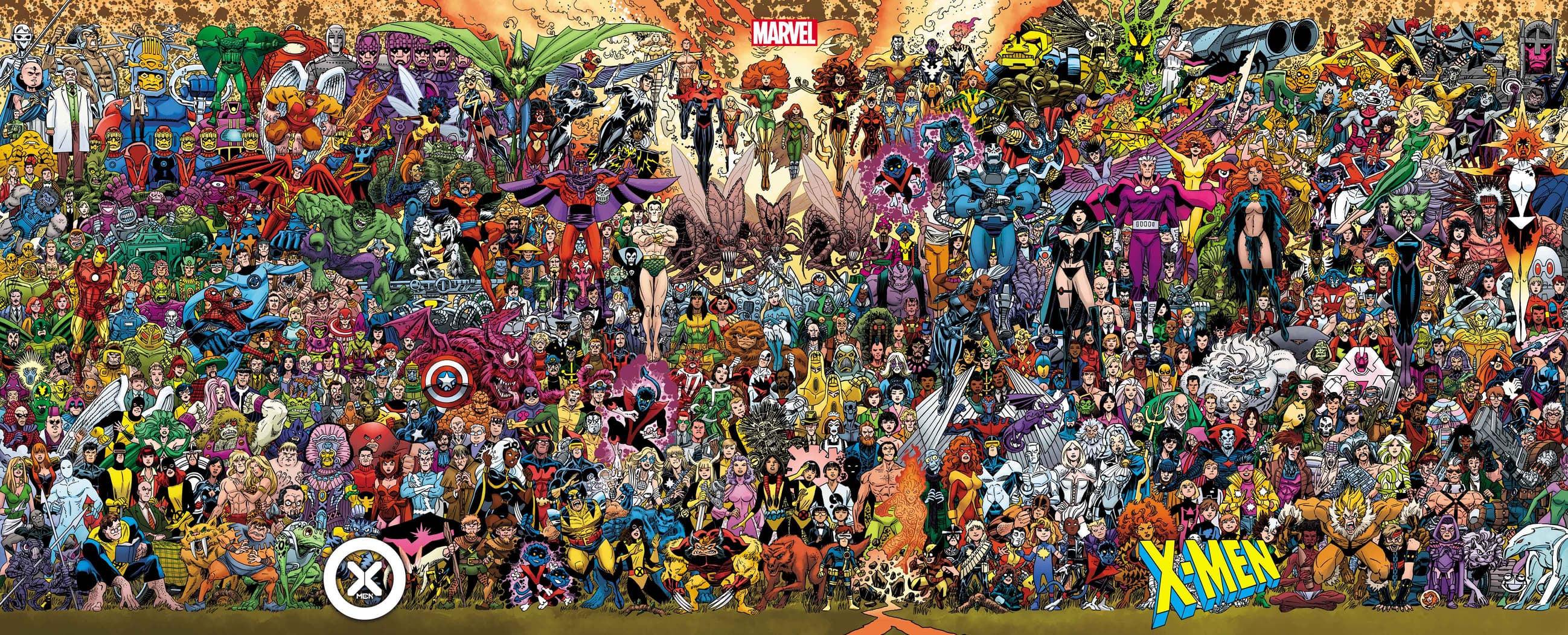 'X-Men' Wraparound Connecting Variant Cover by Scott Koblish