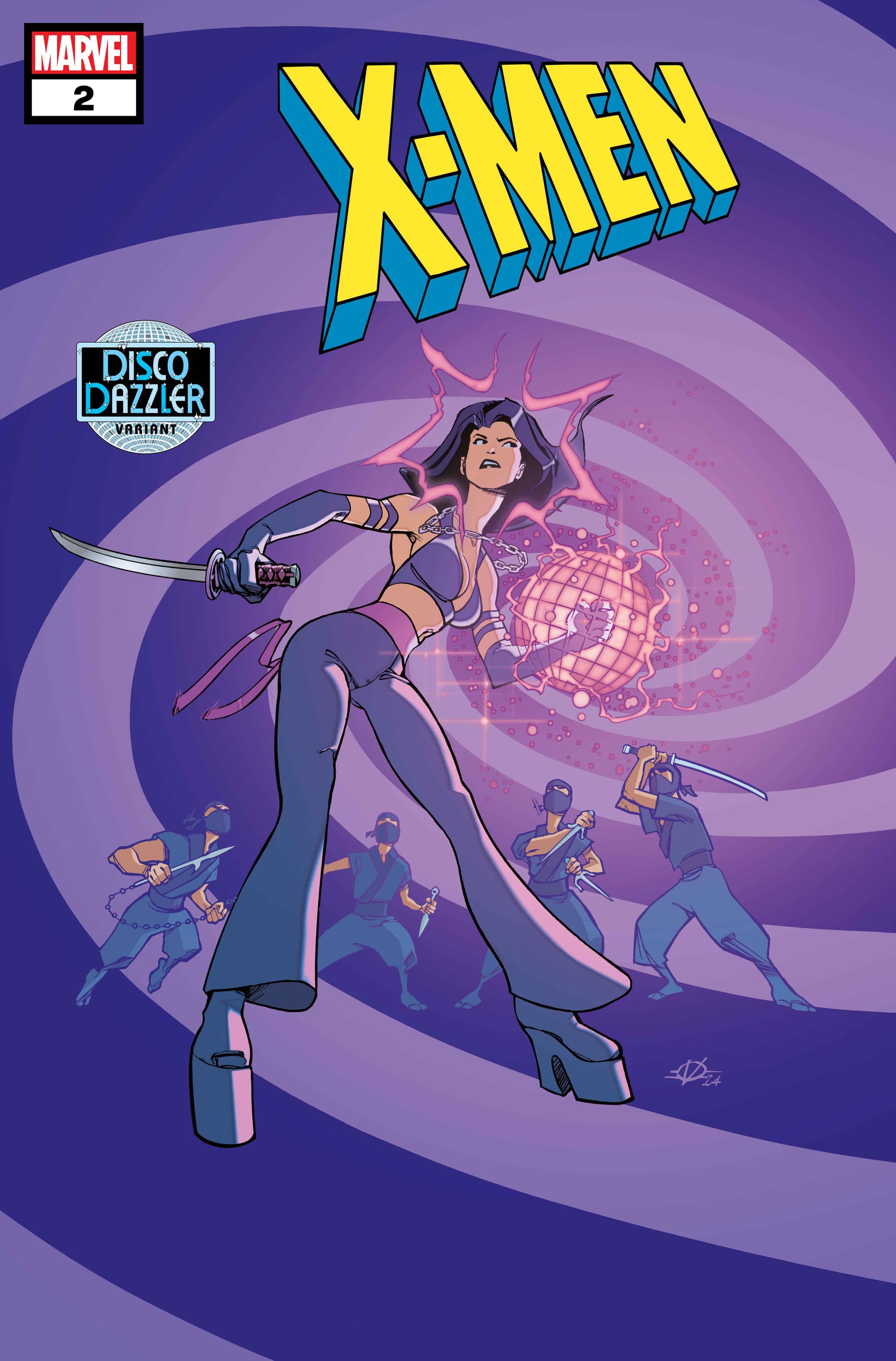 X-MEN #2 Disco Dazzler Variant Cover by Olivier Vatine