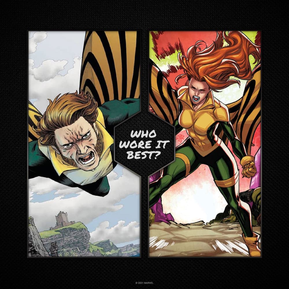 Banshee and Siryn wear near-identical costumes!