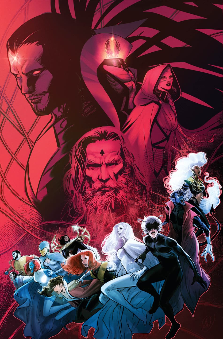 The four Sinister clones: Cover to X-MEN: BEFORE THE FALL - SINISTER FOUR (2023) #1.