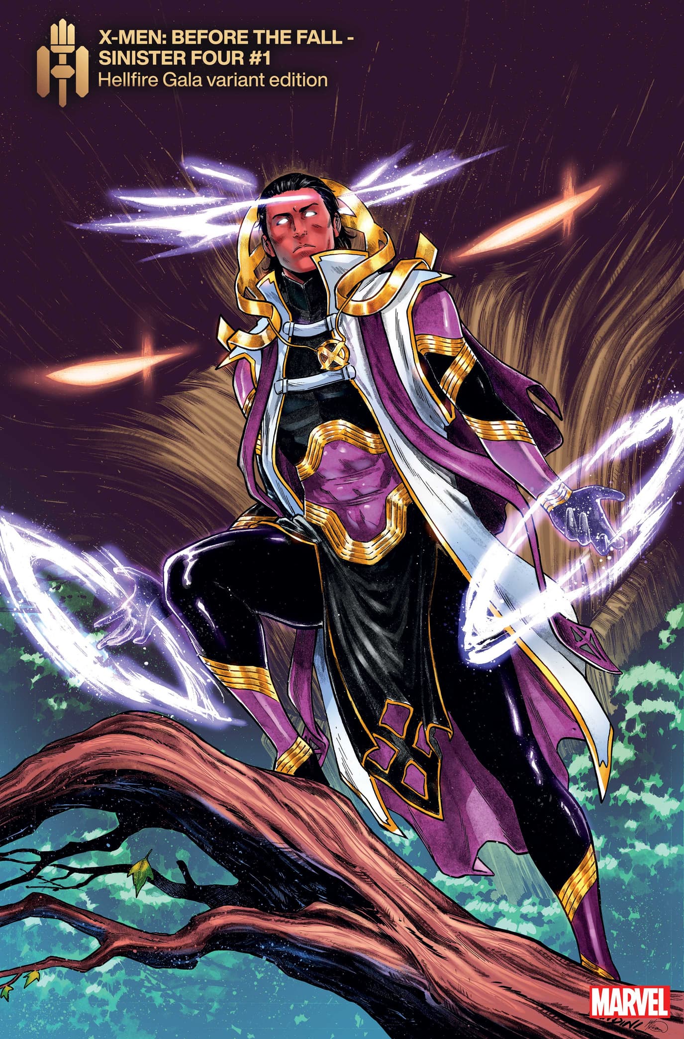 X-MEN: BEFORE THE FALL - SINISTER FOUR #1 HELLFIRE GALA VARIANT COVER BY MICHELE BANDINI