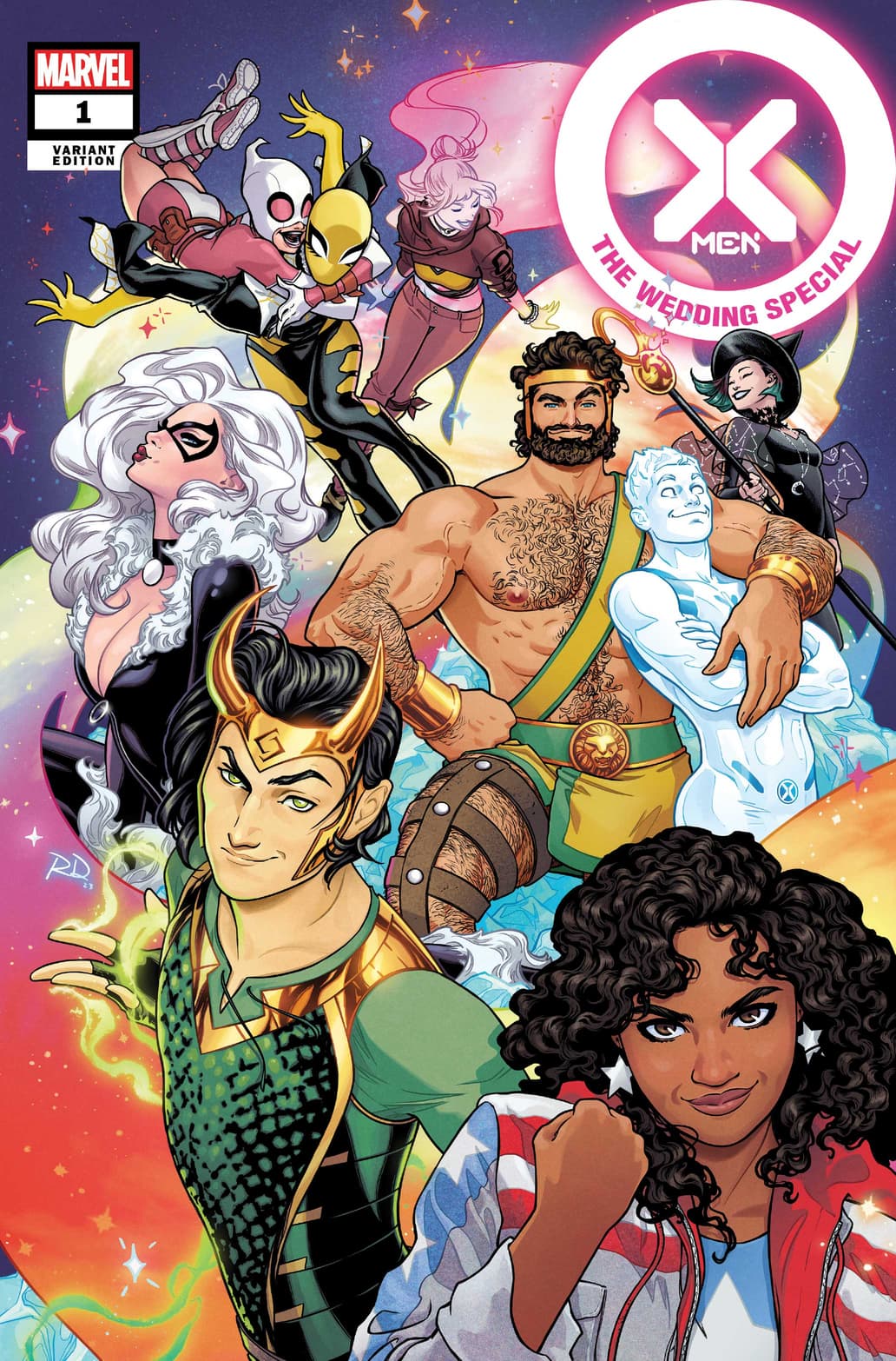 X-MEN: THE WEDDING SPECIAL #1 variant cover by Russell Dauterman