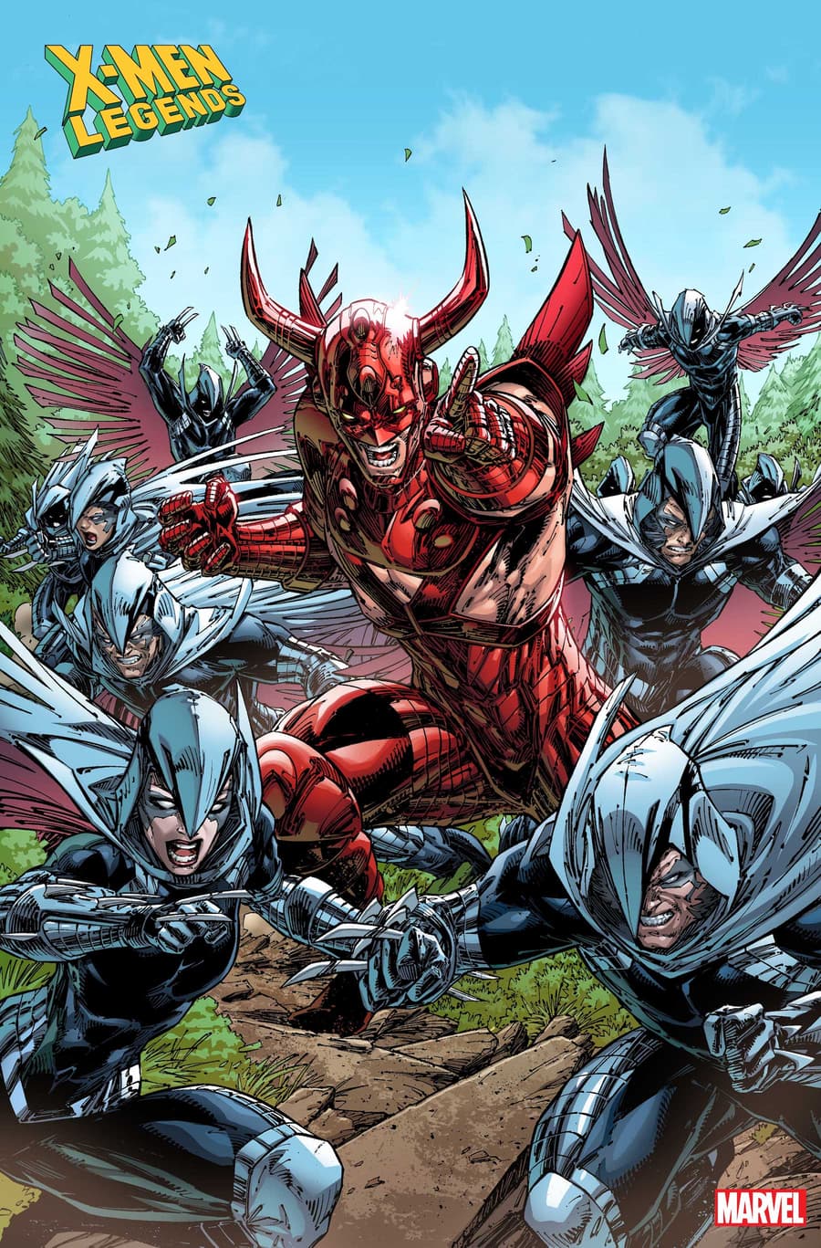 X-MEN LEGENDS #1 preview art by Brett Booth with inks by Adelso Corona and colors by GURU-eFX