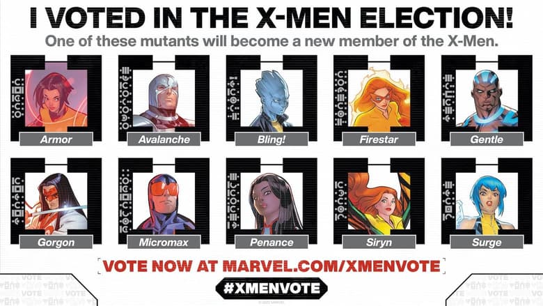 X-Men Cast Your Vote Graphic