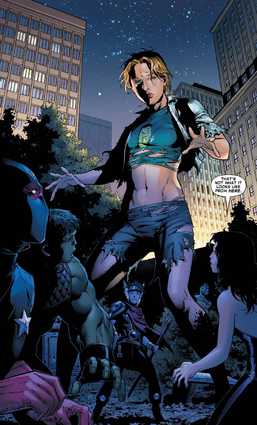 Cassie debuted her powers as Stature in YOUNG AVENGERS (2005) #2.