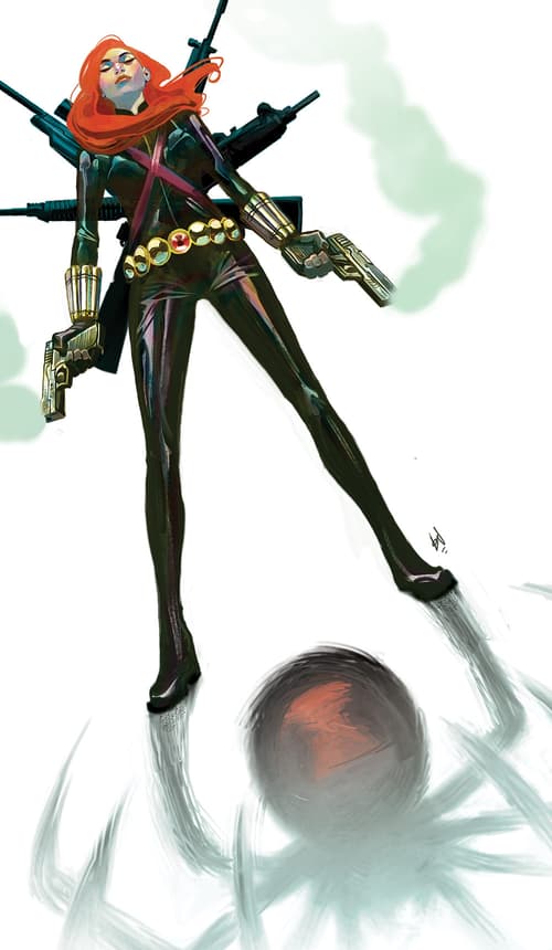 Mike Del Mundo - Infinity Countdown: Black Widow (2018) #1 Variant Cover