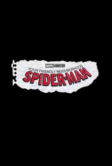 Marvel Animation's Your Friendly Neighborhood Spider-Man TV Show Disney+ Season 1 Logo on Black