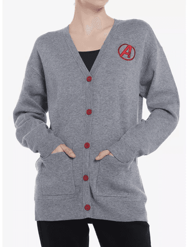 Her Universe Marvel Avengers Logo Cardigan Her Universe Exclusive