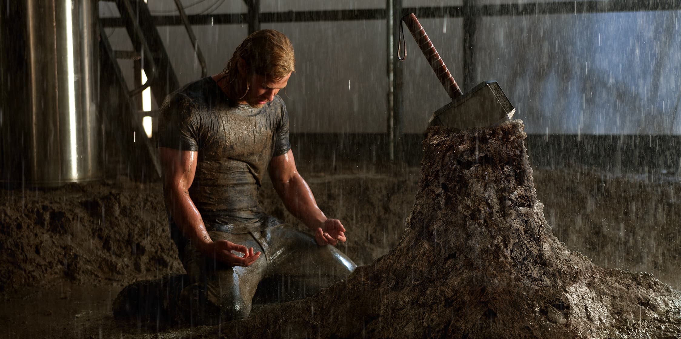 Thor and the Hammer Mjolnir