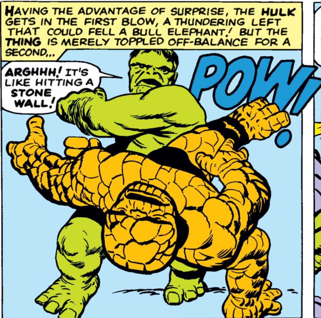 Hulk versus Thing