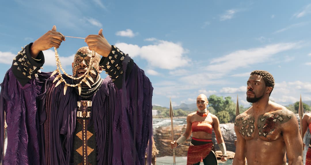 T'Challa being crowned