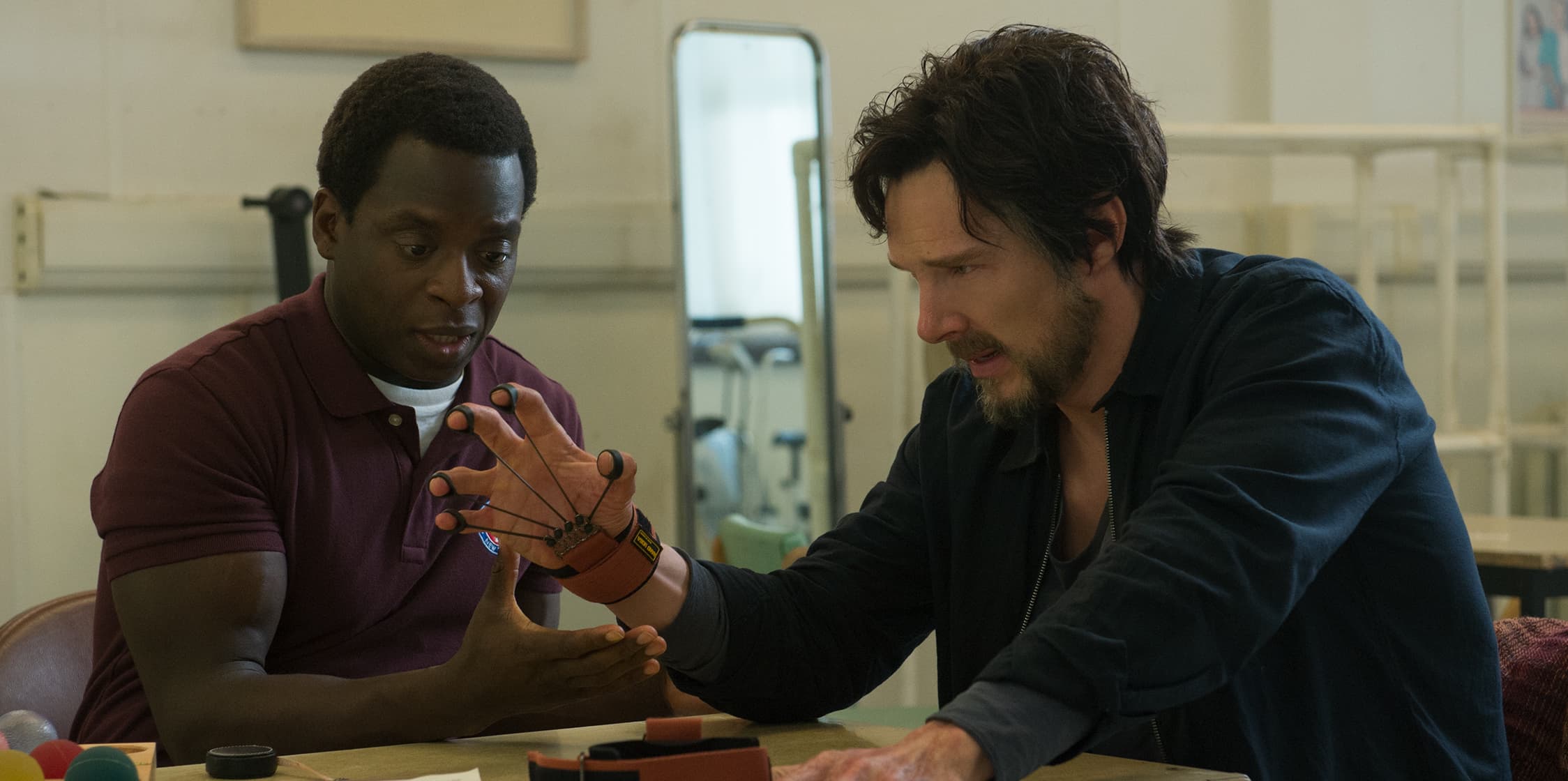 Doctor Strange in Physical Therapy after his accident