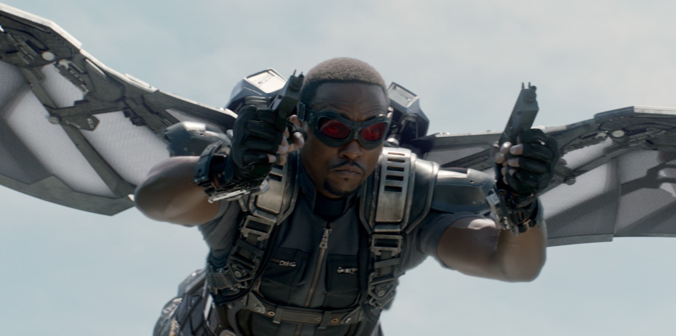 Falcon and his wing suit