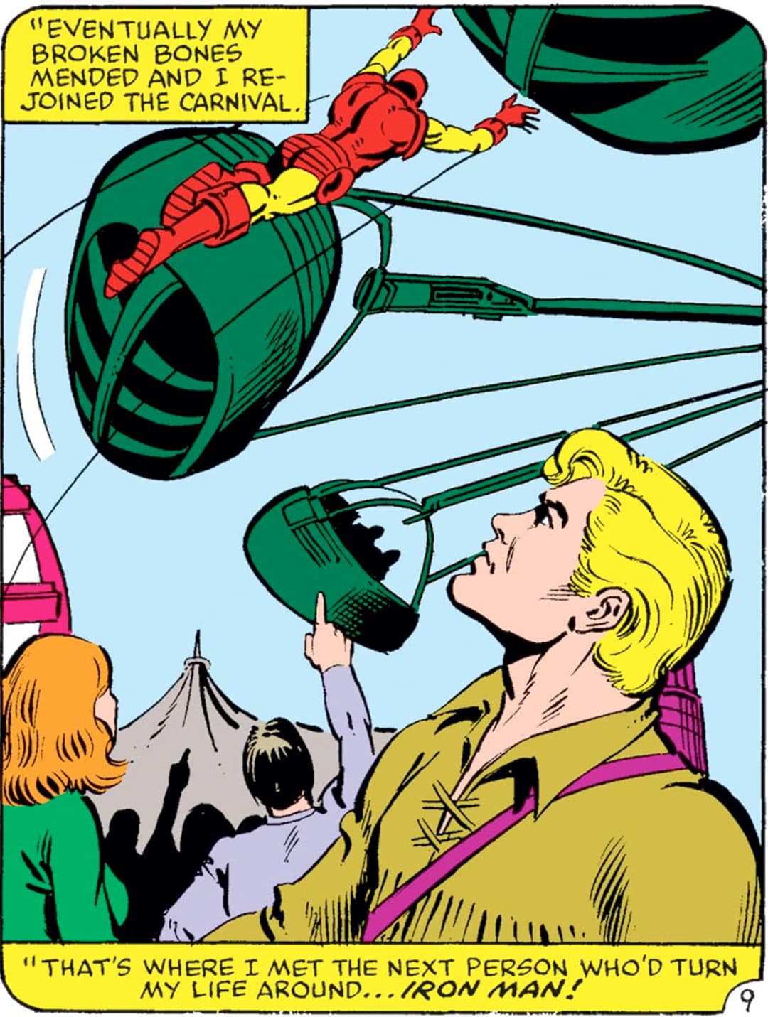 Clint’s first encounter with Iron Man