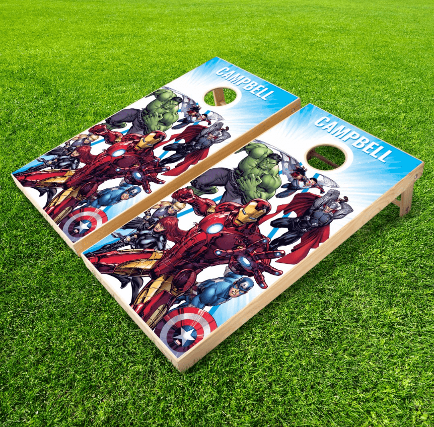 Avengers Classics | Iron Man Leading Avengers Cornhole Set