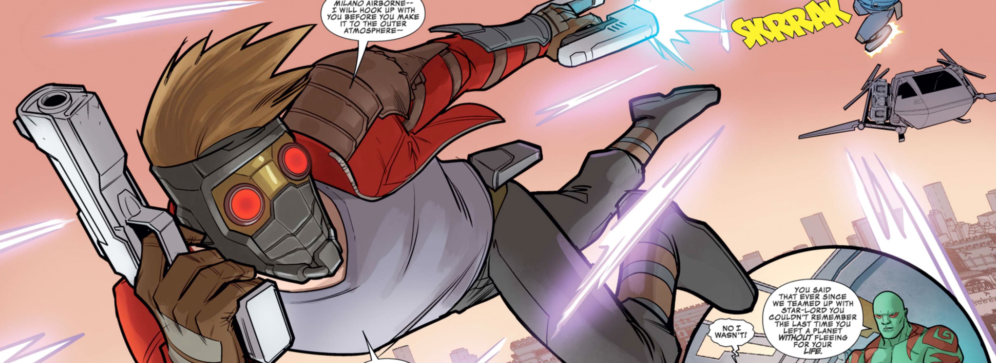 Peter Quill In Comics Full Report Page Divider