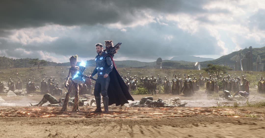 Rocket Raccoon, Groot, & Thor