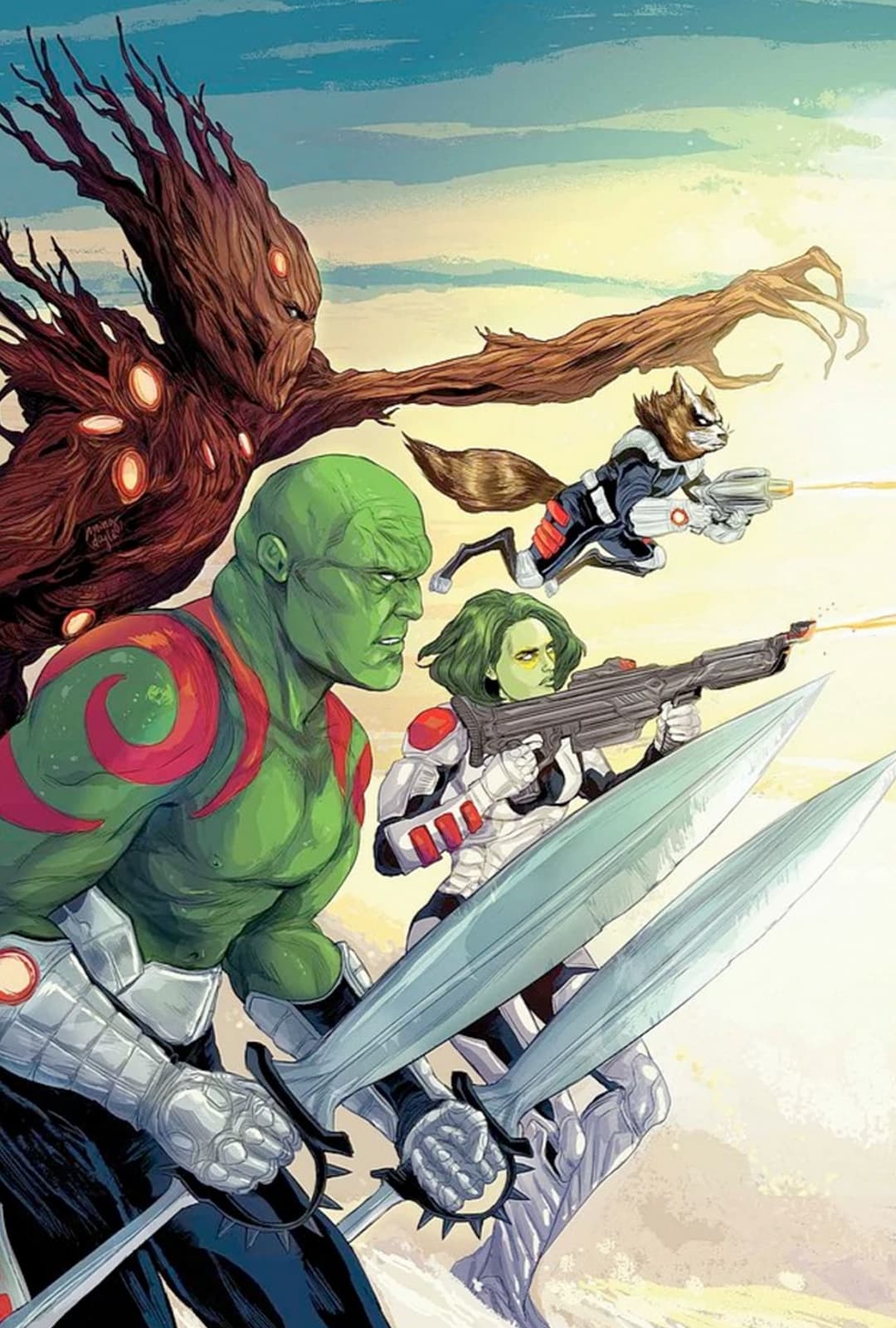 Drax with the Guardians of the Galaxy