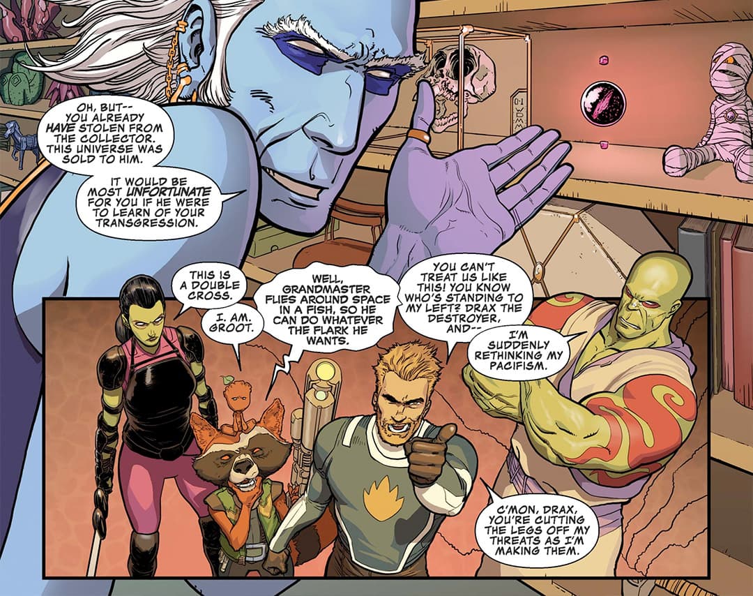 Drax meets the Collector